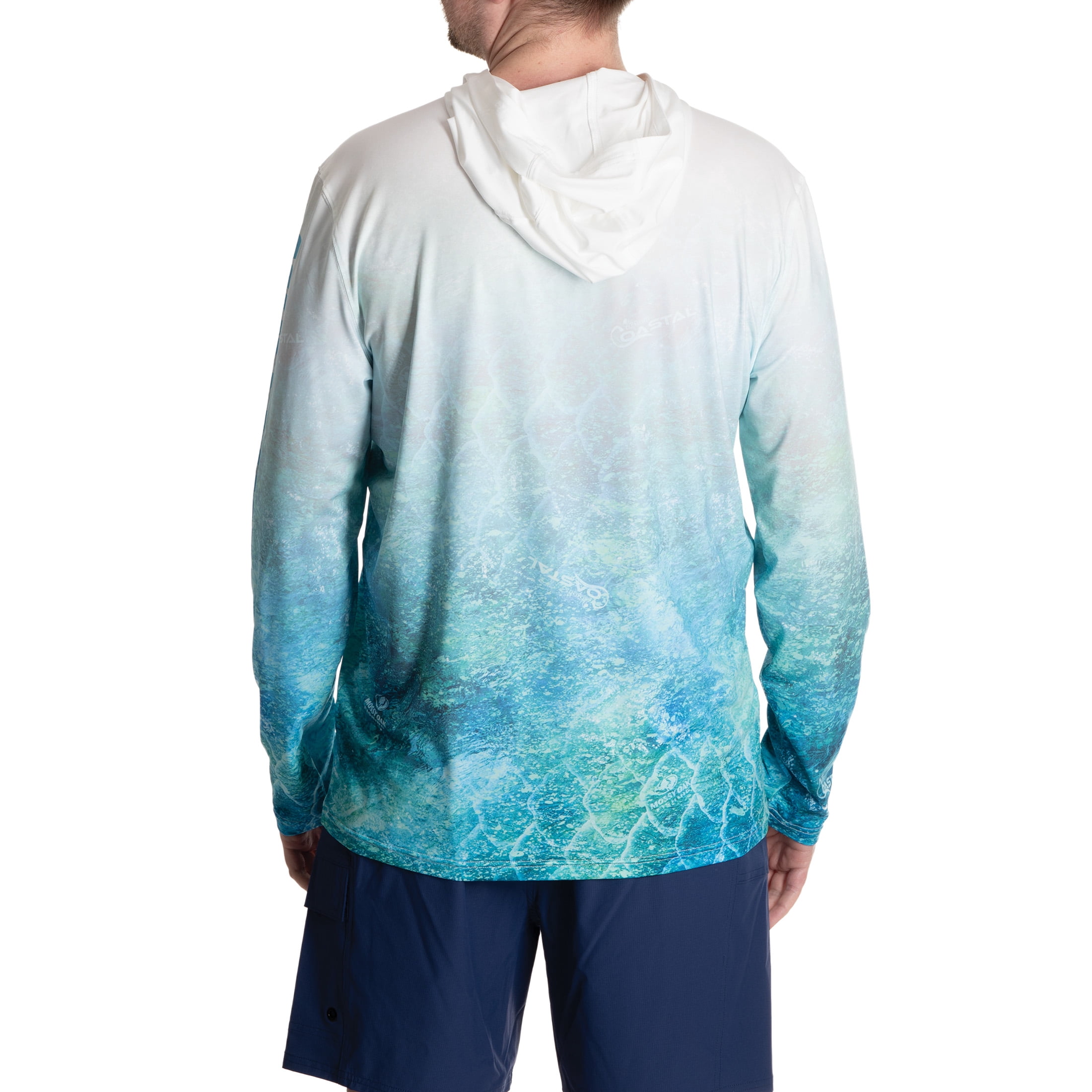 Mossy Oak Men's 3XL Long Sleeve Performance Fishing Hoodie White