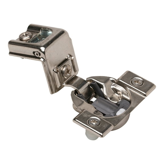 10 Pack Blum Compact Blumotion 39C Press In, 1-9/16 Inch Overlay 110 Degree Face Frame Soft Close Cabinet Hinge, 45mm Screw Hole Distance 39C358B.25