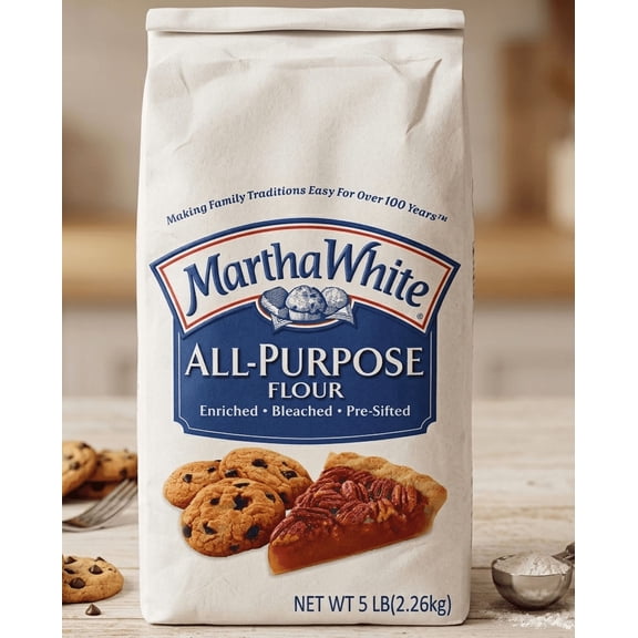 Martha White All Purpose Flour, 5 lb Bag