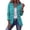 Green-#001, variant on Women's Ruffle Trim Knit Cardigan Sweater Double Breasted Lapel Collar Long Sleeve Button Front Casual Fall Jacket,Black L