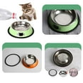 thumbnail image 4 of Stainless Steel Non-Skid Pet Dog Cat Water and Food Bowls Each Holds up, Dishwasher Safe, Rust Resistant, BPA Free Rubber Base, 3-Pack, 4 of 7