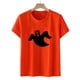 thumbnail image 5 of Camiseta estampada informal de Halloween para mujer, cuello redondo, manga corta, Tops Fridja  gope3736, 5 of 9