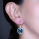 thumbnail image 5 of Arete para Mujer con Cristal Swarovski en Forma de Cuadrado – Bañado en Rodio– Arete Elegante y Brillante, Aretes de Mujer de Moda– Joyería para Mujer de Moda– Regalo especial Ortiz Espinosa Temporada, 5 of 5