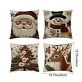 thumbnail image 4 of Cheapark 4Pcs 15.75x15.75 Inch Christmas Pillow Covers - Soft Fabric with Hidden Zipper, Festive Print Design, Decorative Pillow Cases for Sofa Couch Bed, Christmas Home Decor Essentials, 4 of 8