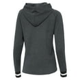thumbnail image 3 of Women's Antigua Heather Charcoal Oklahoma Sooners Trek Pullover Hoodie, 3 of 3