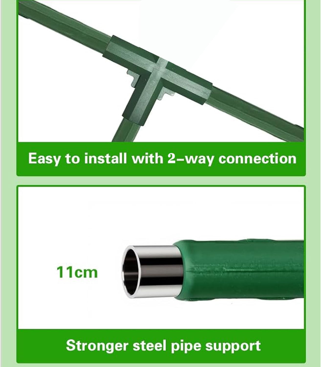 Cucumber Trellis for Plant Climbing- Cucumebr Arch Trelli for Flower Vine Vegetable Tomato Cage Raised Bed- Foldable Garden Tunnel Trellis (47x15.7in)