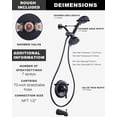 thumbnail image 4 of Wowow Single Handle 7-Spray Shower Faucet 1.8 GPM with Handheld Shower Head Corrosion Resistant in Matte Black, 4 of 5