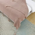 thumbnail image 6 of Tianna Blush Acrylic 50x60 Inches Wool-like Tassels Knit Throw Blanket, 6 of 9