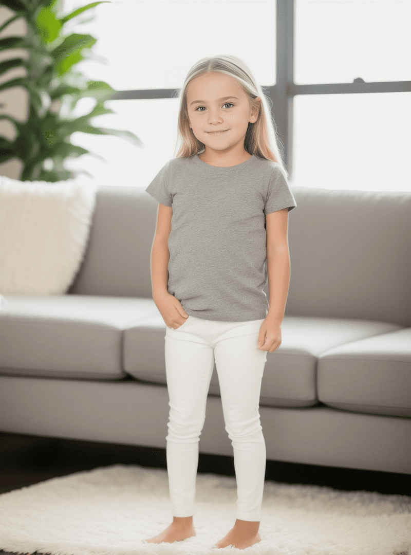 Clementine Apparel Big Girls' Three-Pack Everyday Crew Neck T-Shirts 3-Pack, Sizes 4-16