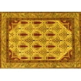 thumbnail image 1 of Ahgly Company Indoor Rectangle Abstract Yellow Modern Area Rugs, 6' x 9', 1 of 4