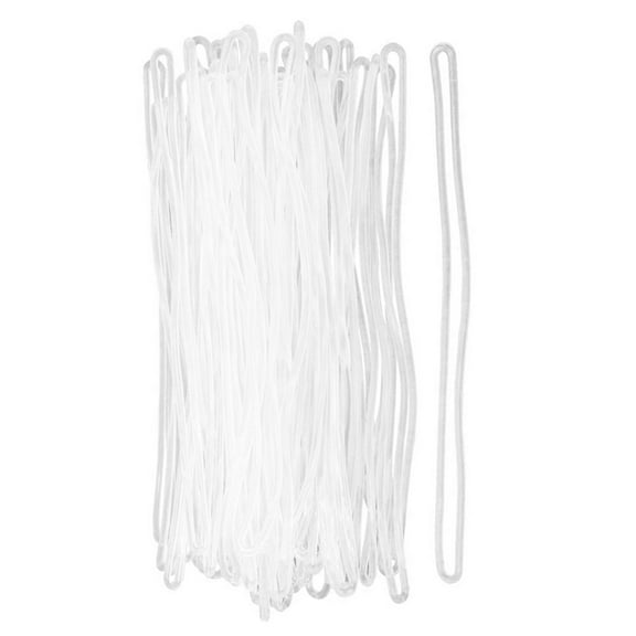 LOLIPPYY 1 Set 100 Pcs Clear Plastic Luggage Straps Identify Luggage PVC for Travel