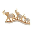 thumbnail image 2 of Siruishop Elephant Statue Gift Gold Animal Sculpture for Living Room Fireplace Desktop, 2 of 8
