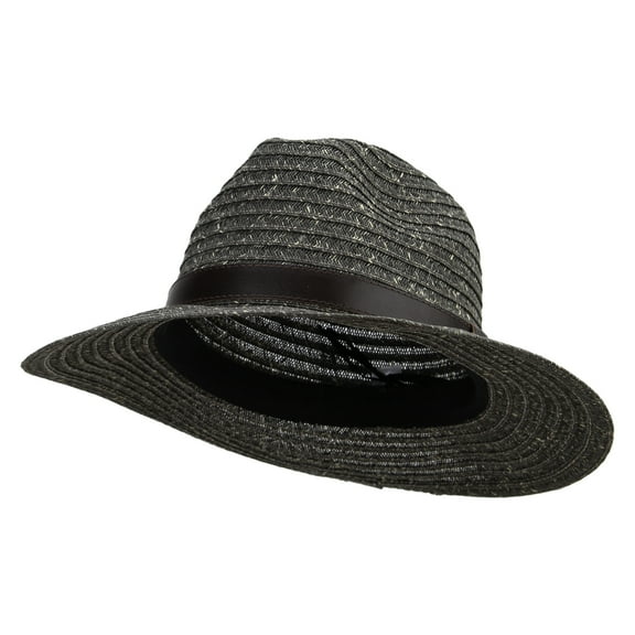 Men's Fine Weave 3" Brim Fedora - Grey Tweed XL