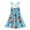Blue, variant on Odeerbi Girls Dress Baby Girls Clothes Summer Toddler Sleeveless Sling Dress Graphic Print Children's Clothing Multicolor