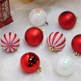 thumbnail image 6 of Cheapark 20PCS 2.36IN Plastic Christmas Tree Ornaments - Hanging Pendants, Colorful Party Supplies for Christmas Trees Home Indoor Holiday Decor, 6 of 8