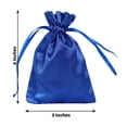 thumbnail image 3 of Efavormart 12PCS ROYAL BLUE Satin Gift Bag Drawstring Pouch Wedding Favors Bridal Shower Candy Jewelry Bags - 3"x4", 3 of 10