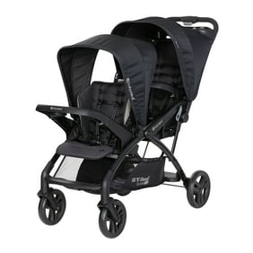 Baby Trend Sit N' Stand Double Stroller 2.0, Desert Tan, Compact Fold, Dual Infant Car Seat Compatible