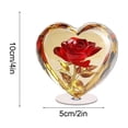 thumbnail image 3 of Uutvery 2D Heart Acrylic Rotating Standing Sign, Desktop Decoration for Living Room Bedroom, Valentine’s Day Holiday Inspirational Decor, Multicolor Ornament, 3.94x1.97 Inches, 3 of 7