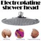 thumbnail image 3 of Cabezal De Ducha Superior Redondo De Lluvia Grande De 9 Pulgadas, Acabado Cromado Con Conexión De Bola Giratoria Para Suministros De Hardware De Baño Minnieouse TO005117-00, 3 of 7