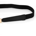 thumbnail image 6 of Lumistal Women Skinny Elastic Belt for Dresses Retro Leather Waist Belt Thin Stretch Waist Belt with Golden Buckle Ladies Body Belt Simple Elastic Belt Black 65X1X2, 6 of 6