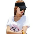 thumbnail image 3 of Windfall Sunhat Adjustable Breathable Women Cotton Visor Cap for Tennis, 3 of 7