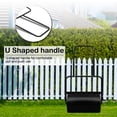 thumbnail image 3 of Tenozek Lawn Roller, Push/Tow Behind Water Filled Steel Yard Sod Roller for Garden Backyard, Ball Field, Park (10 Gallon/19.5in, Black), 3 of 7