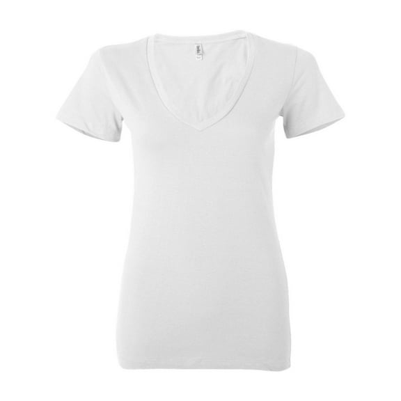 Bella - Women's Jersey Short Sleeve Deep V-Neck Tee
