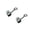 C001- Black, variant on Sensory Squeeze Toys, Clicking Squeeze Toys, Adult Fidgets for Relaxation and Stress, Keychain Squeeze, 2 Pack 1X1 Inch Orange Star Chain Attached Keyboard Squeeze Clicker Key Cap