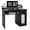 Black, variant on Bennium Computer Desk with Hutch, Home Office Desk with Drawer, Adjustable Shelf & Keyboard Tray, Study Writing Desk, Executive Workstation for Living Room, Bedroom & Study (White)