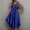 Dark Blue, variant on LINGLANG Women's V Neck Ice Silk Slip Nightgown Spaghetti Strap Satin Like Sleep Dress Soft Lightweight Breathable Summer Lounge Nightshirt Elegant Comfortable Homewear Sleepwear