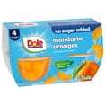 thumbnail image 3 of Dole Fruit Bowls No Sugar Added Mandarin Oranges in Water, 4 oz Cups (4 Pack), 3 of 10