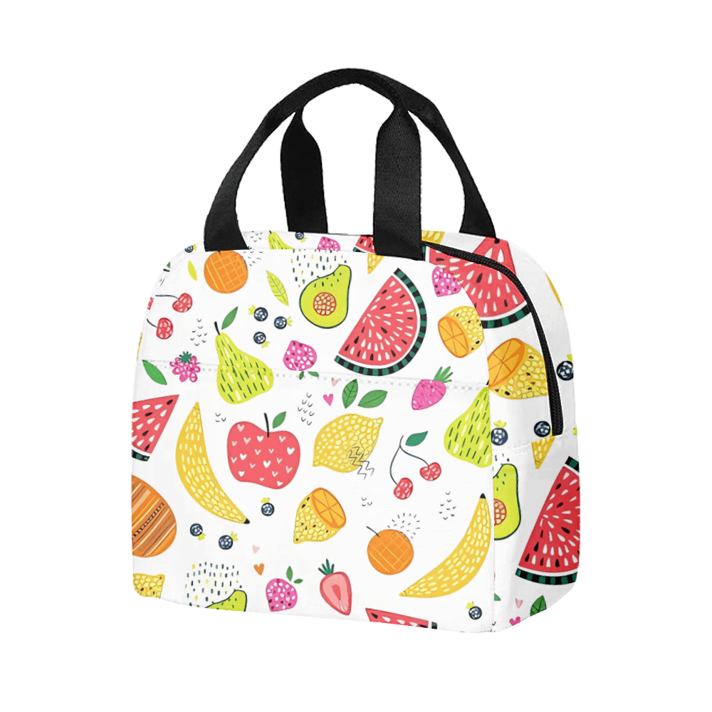 Fruit Print Lunch Bag Cartoon Lunch Box School Portable Cooler Bag(E06) - Walmart.com