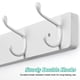 thumbnail image 3 of Perchero de pared OUTNILI de metal blanco resistente con ganchos dobles, 3 of 7