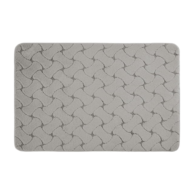 Memory Foam Bath Mat Set Bathroom Carpet Toilet Seat Soft and Comfortable Absorbent and Non-Slip Thickened Machine Washable and Easy To Dry Shower Rug for Batht Front Door Rugs Indoor