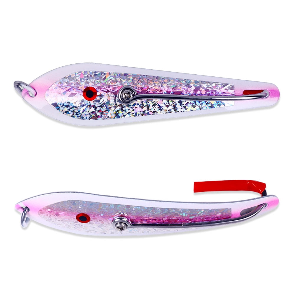 HENGJIA Fishing Lures Fishing Spoons Fishing Bait Trout Lures Bass Lures Saltwater Fishing Spoons Lures 1 5/8oz,12PCS