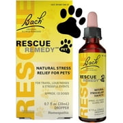 Bach Rescue Remedy For Pet Natural Stress Relief, Original Flower Remedies - 20 Ml