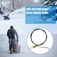 thumbnail image 3 of 47.5-Inch PVC Spiral Conveyor Clutch Traction Control Cable Replacement for Troy Bilt, Cub Cadet, MTD, Craftsman Snow Blowers - Compatible with Part Numbers 946-04230B, 746-04230, 746-04230B,, 3 of 4