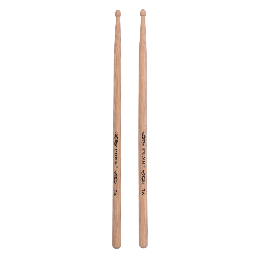 One Pair of 7A Wooden Drumsticks Drum Sticks Ash Wood Drum Set