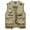 Khaki, variant on Vest for Men Field Pofessional Emergency Field Fishing Multi Pocket Vest (Green, L)