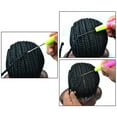 thumbnail image 3 of Bonnet de Perruque Tressé Mode Bonnet de Tresses Synthétiques Bonnet de Perruque Crochet pour Femmes & Hommes, 3 of 8