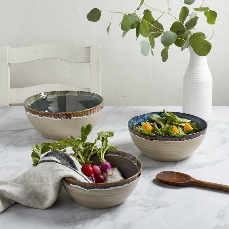 Stoneware serving outlet dishes