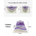 thumbnail image 6 of Waterfall Valances for Windows, Purple Coastal Kitchen Sheer Valance Curtains, Summer Beach Nautical Abstract Art Rod Pocket Elegant Swag Valances for Living Room Bedroom, 47.2"x38.5", 1 Panel, 6 of 8