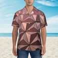 thumbnail image 5 of Epcot Architecture Design Men'S 3d Print Casual Button Down Shirts, Novelty Hawaiian Short Sleeves Xl, 5 of 7