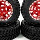 thumbnail image 3 of Vogacara RCGOFOLLOW-llantas para coche teledirigido, pieza de coche resistente al desgaste, llantas para 1/24 FMS FCX24 Crawler RC, pieza de Kits de construcción modelo Rojo, 3 of 6