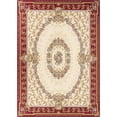 thumbnail image 2 of Unique Loom Outdoor Traditional Collection Area Rug - Palazzo (10'  x 14' 1" Rectangle Burgundy Red and Ivory/Gold), 2 of 9