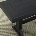 thumbnail image 2 of Pemberley Row Wood Antique Black Dining Bench Rectangular 60" Unassembled, 2 of 6