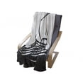 thumbnail image 4 of Odyssey Soft Flannel Fleece Throw Blanket, Greek Ship with Sail on Sea in Monochromatic Design Print, Cozy Plush for Indoor and Outdoor Use, 60" x 80", Charcoal Grey and White, by Ambesonne, 4 of 6