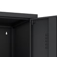 thumbnail image 6 of Naomi Modern 15 Single Locker Storage Cabinet with 5 Adjustable Shelves in Black, 6 of 12