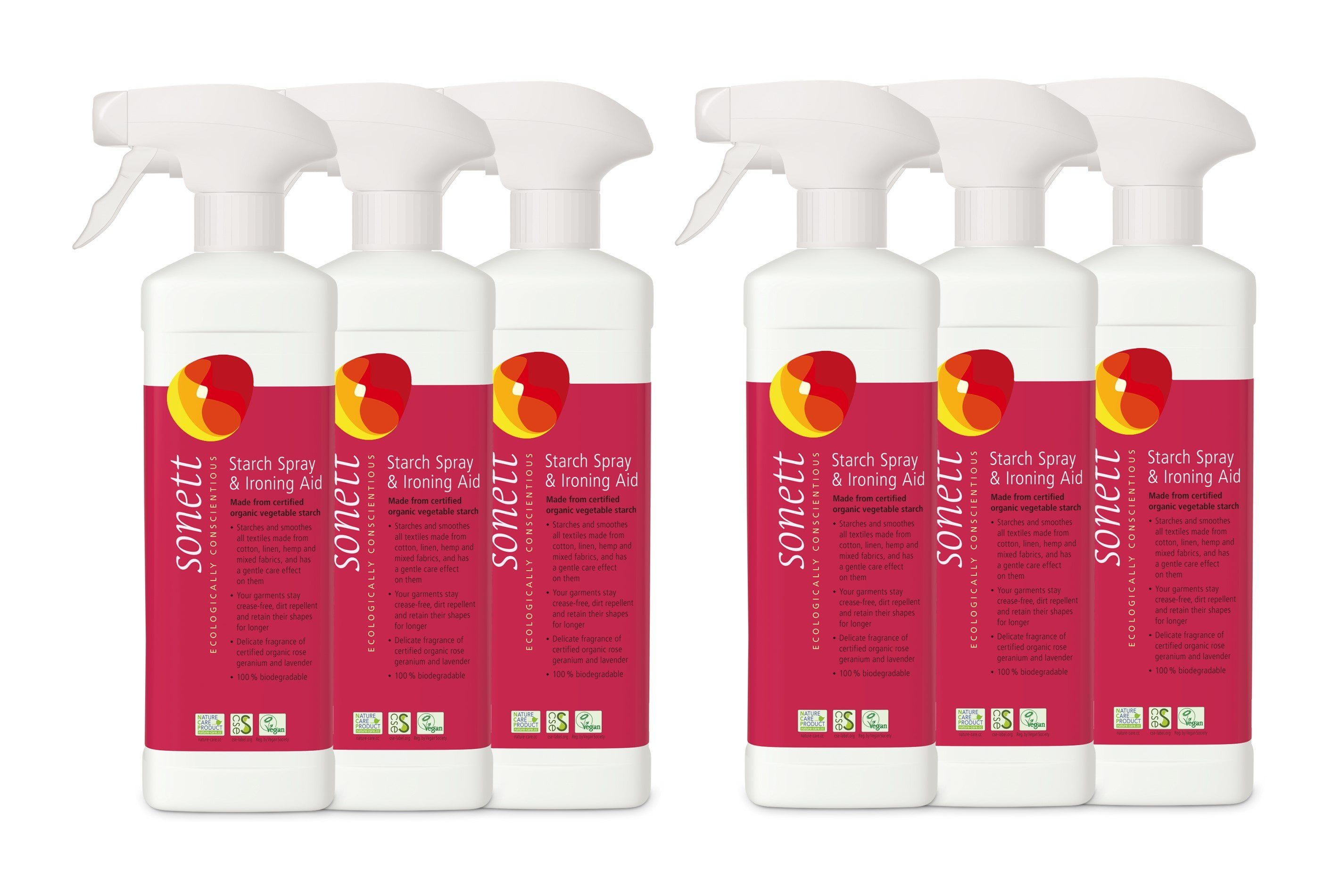 Clear Starch Spray, Smooth Finish 17 fl.oz Pack of 6