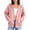 Pinks, variant on Fleece Zipper Hooded Jackets Women Drawstring Full Zip up Hoodie Lightweight Soft Fall Casual Long Sleeve Hoodie with Pockets Pinky S